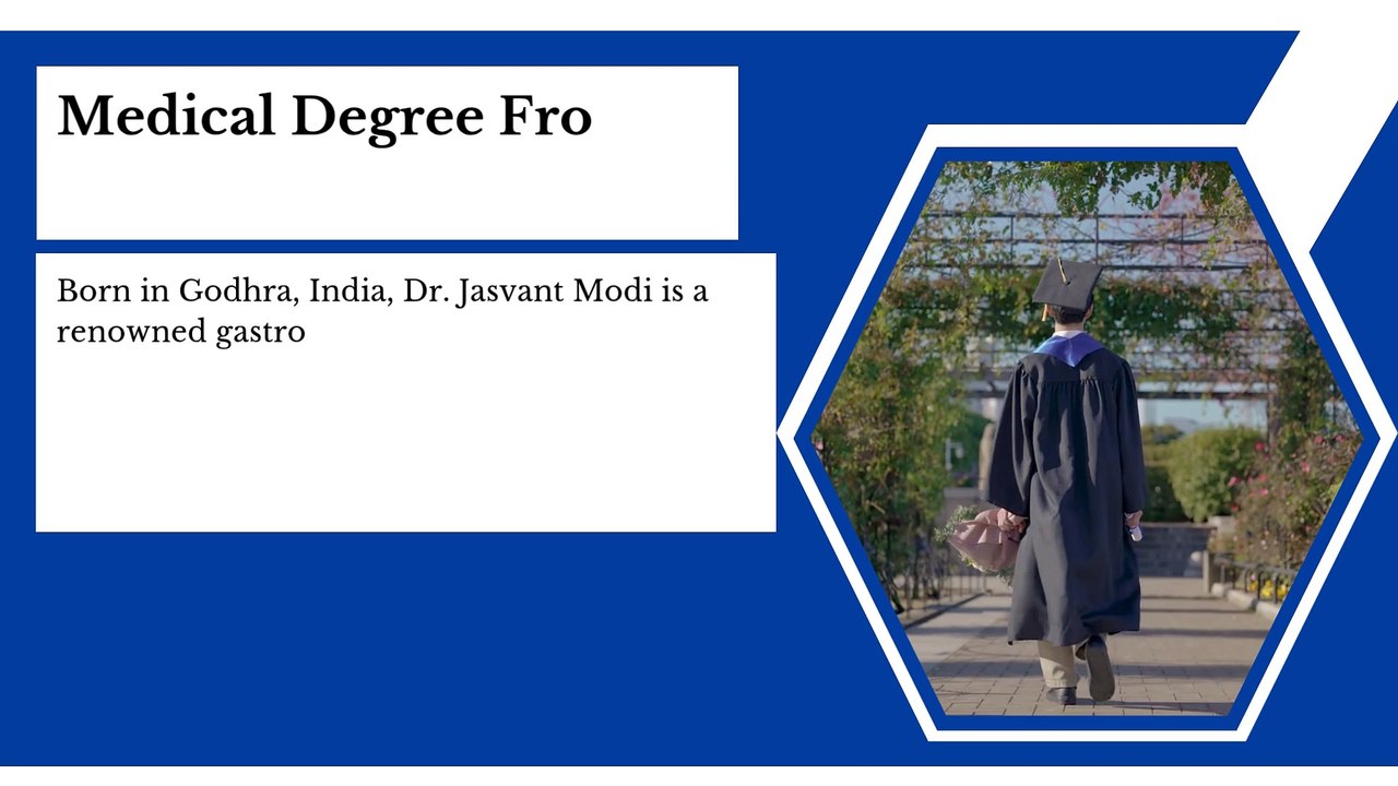 Dr.Jasvant Modi - Committed To Philanthropy