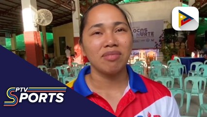 Olympic gold medalist Hidilyn Diaz-Naranjo, patuloy na susuportahan ang weightlifting sa Palarong Pambansa