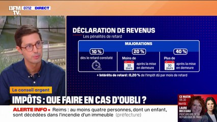 Quelles sanctions en cas de déclaration tardive d'impôts?