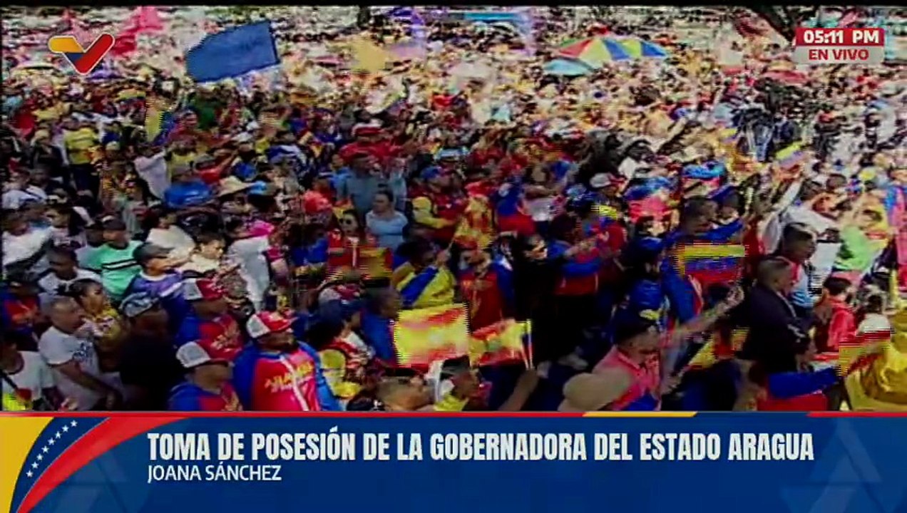 Toma de posesión de Joana Sánchez como gobernadora del estado Aragua para el período 2025 - 2029