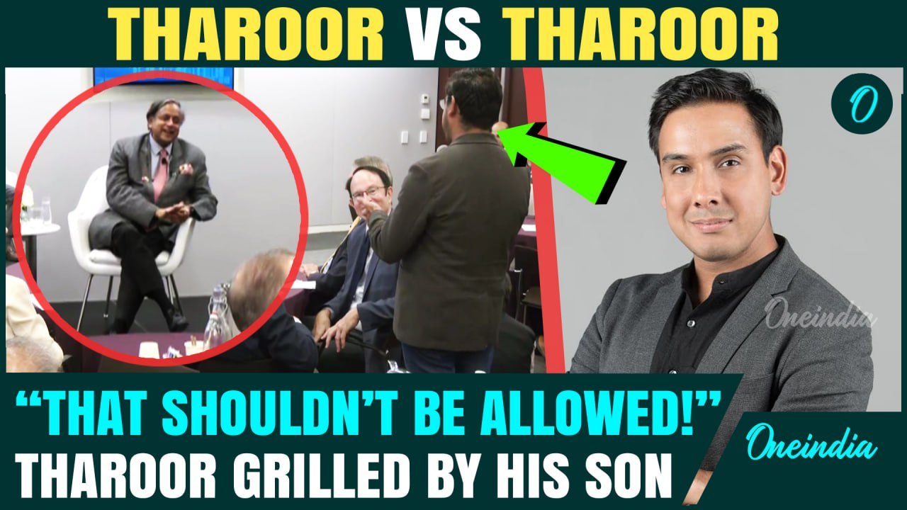 VIDEO: Shashi Tharoor SHOCKED As Son Grills Him On PAK | "Asking in Personal Capacity" Says Ishan