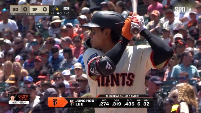 스포츠중계 빠른티비 [MLB] 샌디에이고 vs 샌프란시스코 하이라이트 2025.06.06 (금) 0445