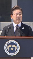 李대통령 "독립운동 3대 망하고, 친일 3대 흥한단 말 사라져야" [현충일 추념식]
