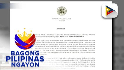 PBBM, nakiisa sa pagdiriwang ng Eid'l Adha o Feast of Sacrifice