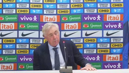 Rueda de prensa de Ancelotti tras el Ecuador - Brasil