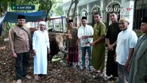 Rizky Ridho Wakilkan TimnasIndonesiaSerahkan Hewan Kurban di Masjid Jami Al-Bina, Senayan