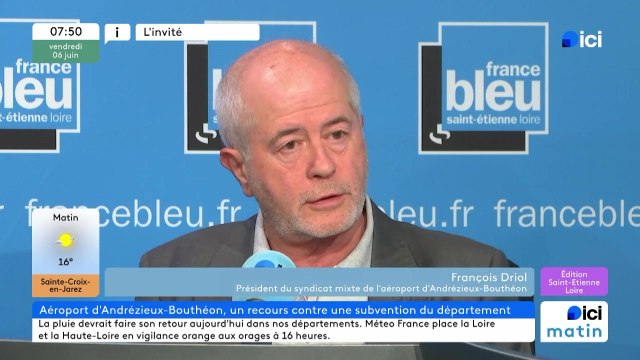 Aéroport d'Andrézieux-Bouthéon : le maire François Driol