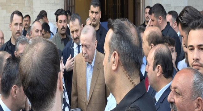 Erdoğan bayram namazını Muğla'da kıldı