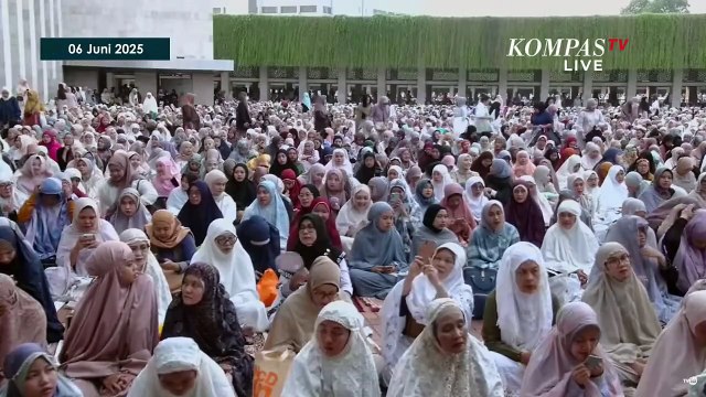 [FULL] Momen Lengkap Salat Iduladha di Masjid Istiqlal, Prabowo, Puan Maharani hingga Jusuf Kalla