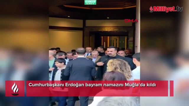 Cumhurbaşkanı Erdoğan Marmaris’te: Bayram namazını Okluk Camii’nde kıldı