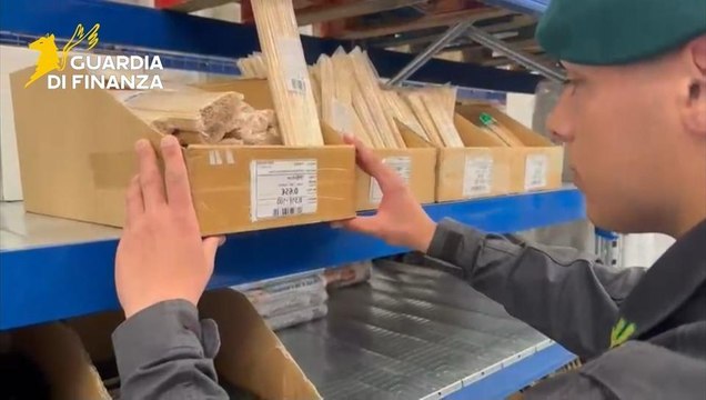 7,5 milioni di prodotti alimentari irregolari: blitz della Finanza in un capannone fantasma (06.06.25)