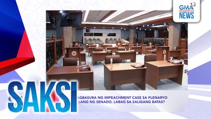 Saksi: (Recap) Pagbasura ng impeachment case sa plenaryo lang ng Senado, labag sa saligang batas?  (Aired on June 5, 2025)