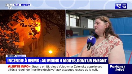 Incendie à Reims: "On a juste eu le temps de s'habiller et de sortir de l'immeuble en flamme"