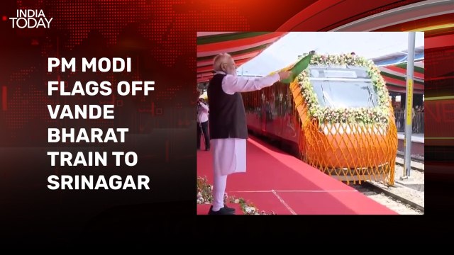 PM Modi flags off Vande Bharat train between Katra and Srinagar