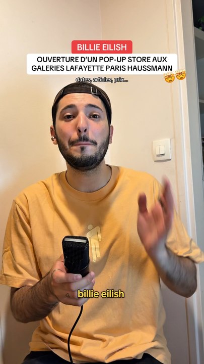 Billie Eilish ouvre un pop up store aux Galeries Lafayette Paris Haussmann 🤯