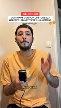 Billie Eilish ouvre un pop up store aux Galeries Lafayette Paris Haussmann 🤯