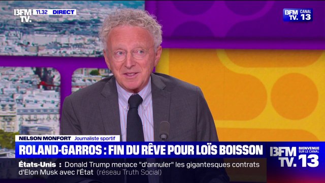 La barre était vraiment trop haute mais ça ne ternit pas son parcours , déclare Nelson Monfort au lendemain de l'élimination de Loïs Boisson en demi-finale de Roland-Garros