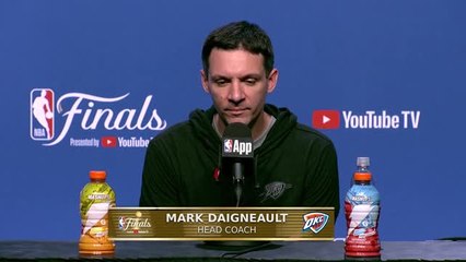 Thunder - Daigneault : ''C'était un point de départ, pas la ligne d'arrivée''