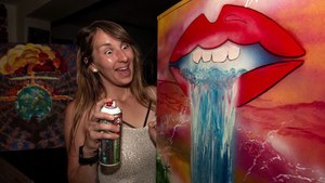 I painted my fridge and garden fence...they were boring