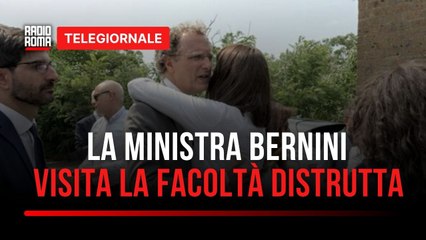 Visita del Ministro Bernini all’Università andata a fuoco a Viterbo