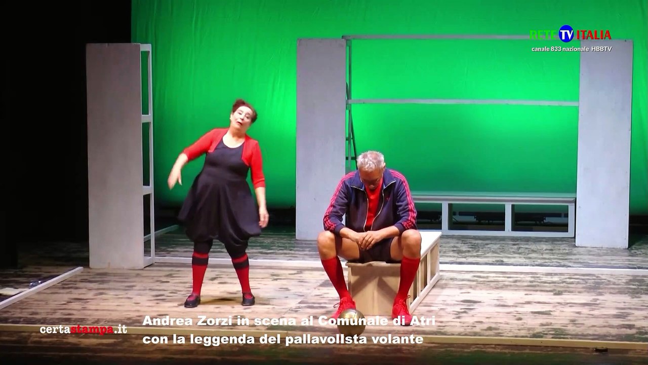 Andrea Zorzi in scena al Comunale di Atri con la leggenda del pallavolista volante