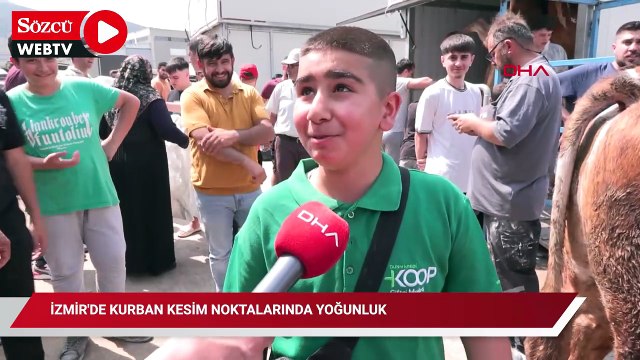 İzmir'de kurban kesim noktalarında yoğunluk