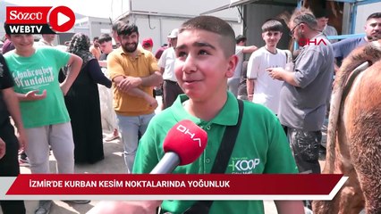 İzmir'de kurban kesim noktalarında yoğunluk