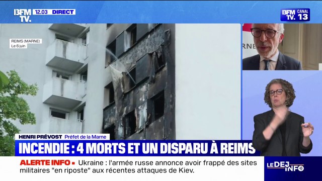 Incendie à Reims: On craint qu'un enfant puisse être victime et n'ait pas encore été retrouvé , indique le préfet de la Marne