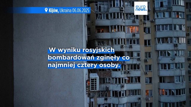 Wojna w Ukrainie: ataki rosyjskich dronów i rakiet uderzyły między innymi w Kijów