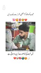 Cute couple love to each other