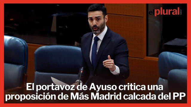 Ridículo del PP: El portavoz de Ayuso critica una proposición de Más Madrid calcada del PP