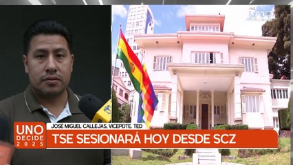 TSE SESIONARÁ HOY DESDE SCZ