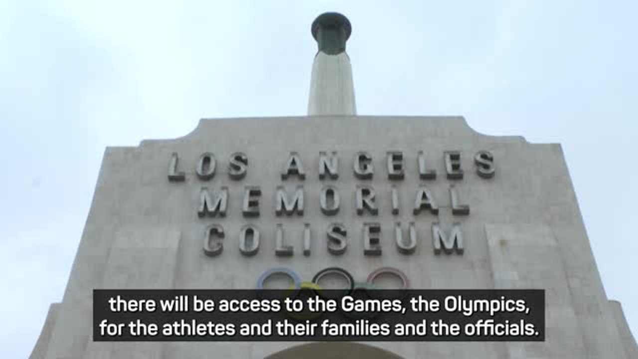U.S. travel ban will not hinder Los Angeles Olympics, CEO says