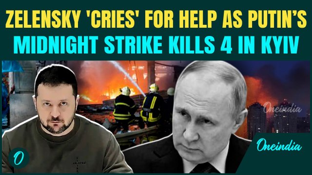 ‘Putin’s 400 Drones, 40 Missiles…’: Zelensky Blasts Putin For Kyiv Attack; Begs EU, Trump For Help