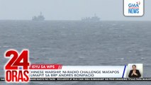 Jiangkai Class Frigate at 2 maritime militia fishing vessel ng China, dumaan sa Panata Island | 24 Oras