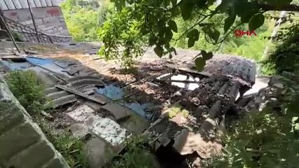 Kurbanlık boğa çıktığı garaj çatısı çökünce otomobilin üzerine düştü