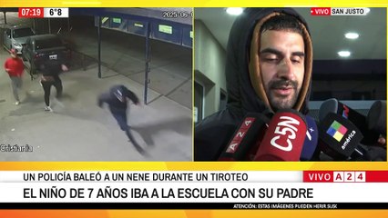 🔴 UN POLICÍA BALEÓ A UN NENE DURANTE UN TIROTEO