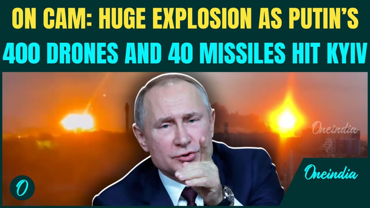 Putin’s 400-Drone Assault on Kyiv UNSEEN Video; Moment Russia Bombs Ukraine After Op Spiderweb