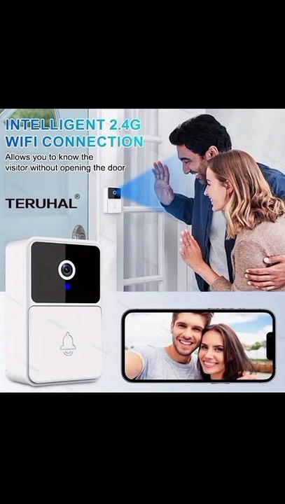 🔔 New Style of Home Security  TERUHAL WiFi Smart Doorbell Full Description  Night Vision + 2-Way Intercom