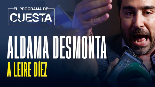 Aldama desmonta todas las falsedades del PSOE