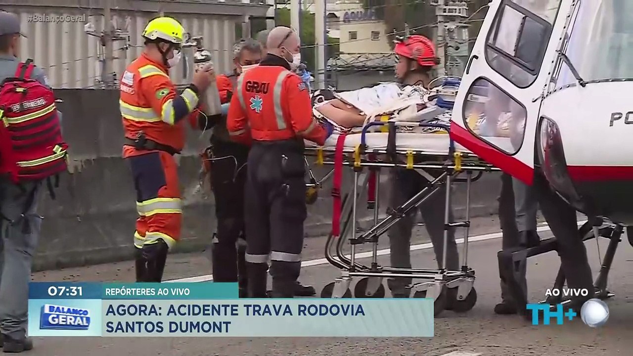 Motociclista é socorrido em estado grave pelo Águia na rodovia Santos Dumont