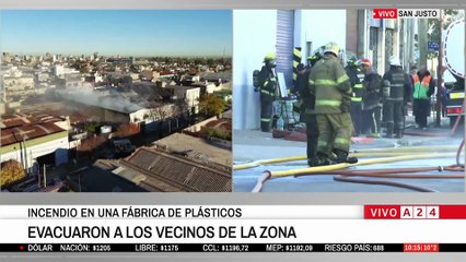 ⚠️ INCENDIO EN UNA FÁBRICA DE PLÁSTICOS