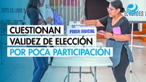 Cuestionan validez de elección por poca participación