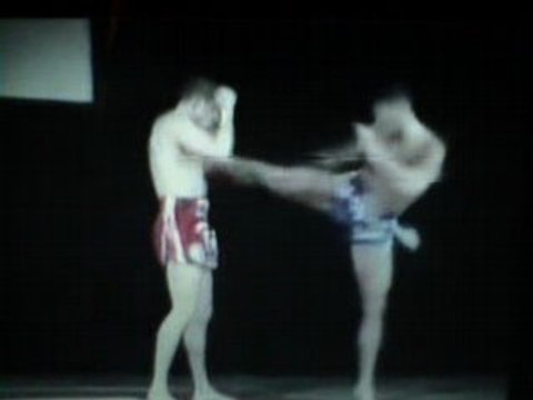 Van damme vs Dida Diafat ( Muay Thai demo )