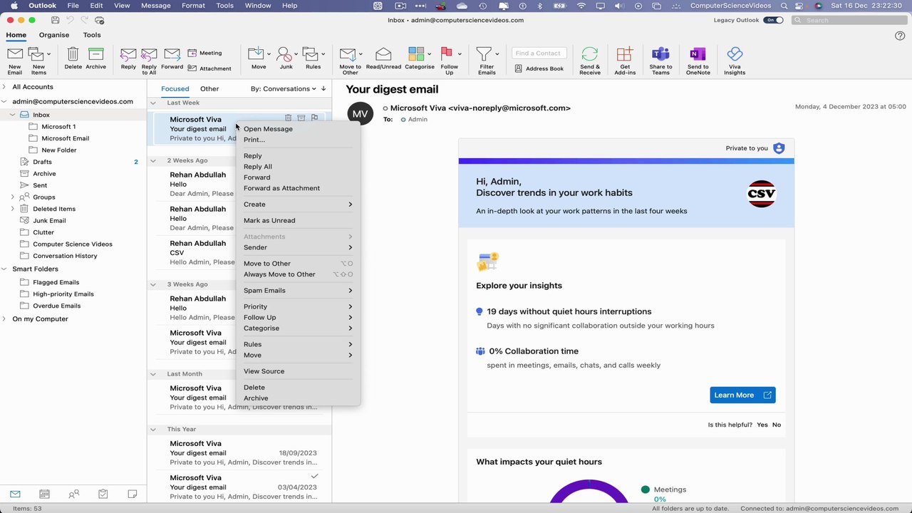 How to SAVE an Email to Your Desktop on Microsoft Outlook Using a Mac Computer - Basic Tutorial