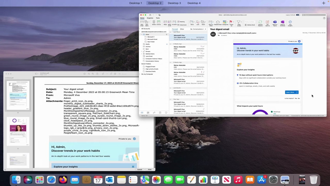 How to OPEN an Email in Preview on Microsoft Outlook Using a Mac Computer - Basic Tutorial | New