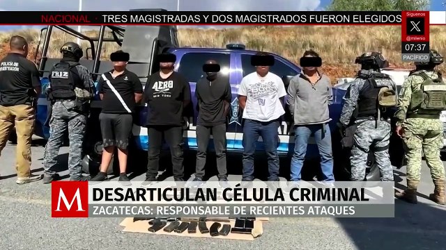Célula criminal es desmantelada en Zacatecas tras operativo con fuego cruzado y explosivos
