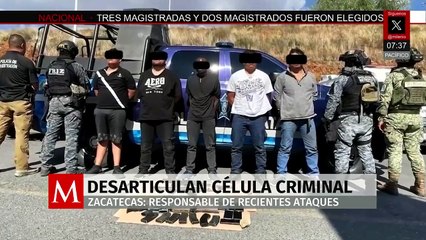 Célula criminal es desmantelada en Zacatecas tras operativo con fuego cruzado y explosivos