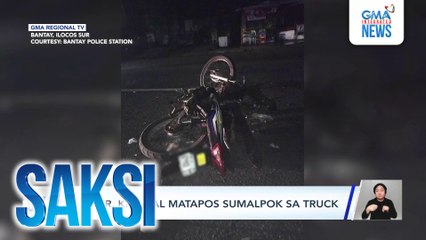 Rider, kritikal matapos sumalpok sa truck | Saksi
