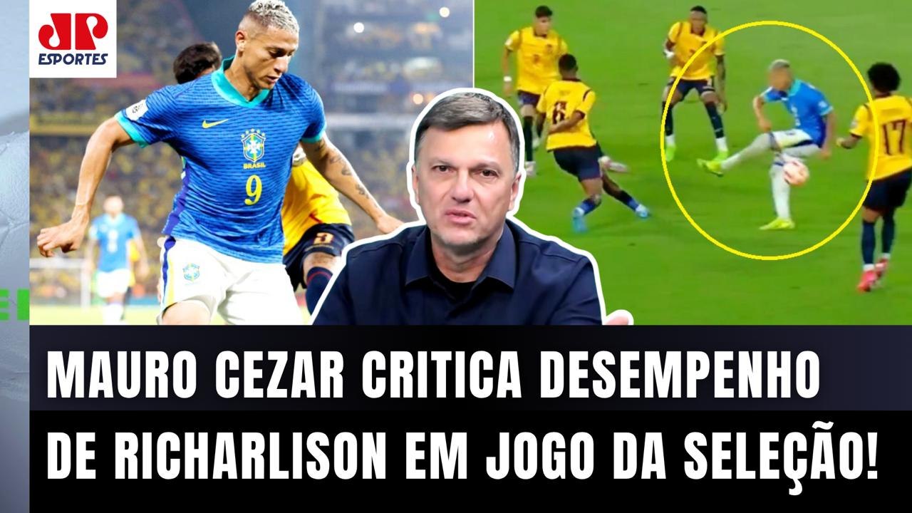 "NÃO DÁ! O Richarlison hoje NÃO TEM CONDIÇÃO! Foi até CONSTRANGEDOR!" Mauro Cezar ANALISA a Seleção!